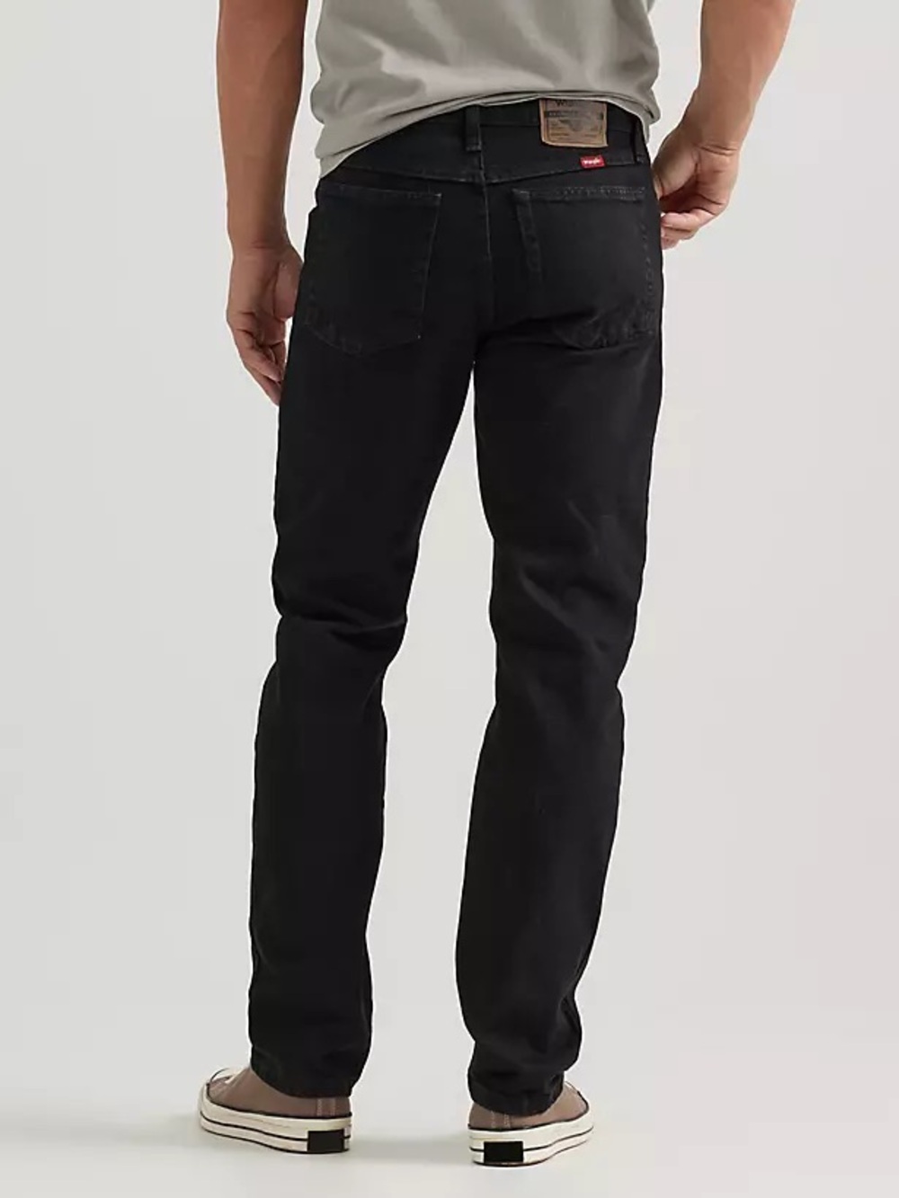 Wranglers Men's Black Straight-Leg Jeans